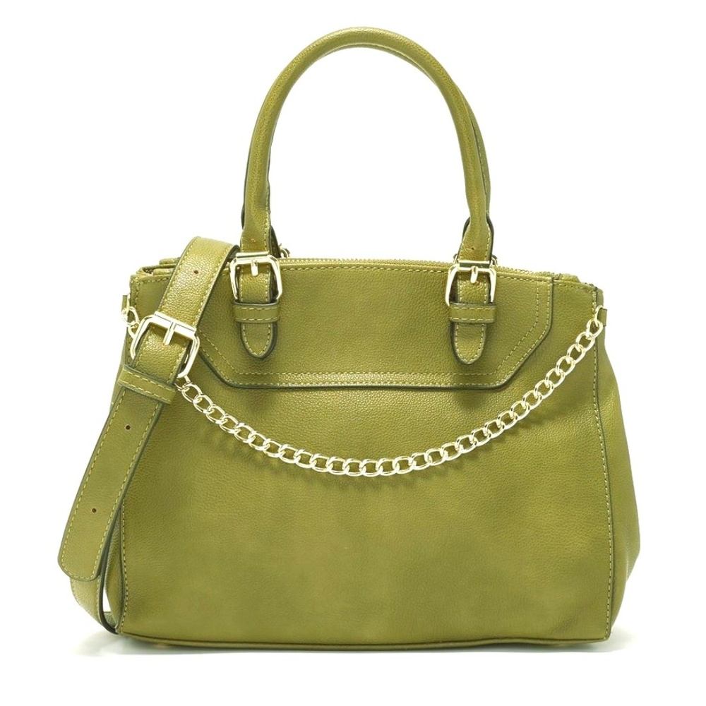 Charming Charlie's Women's Green Satchel Handbag